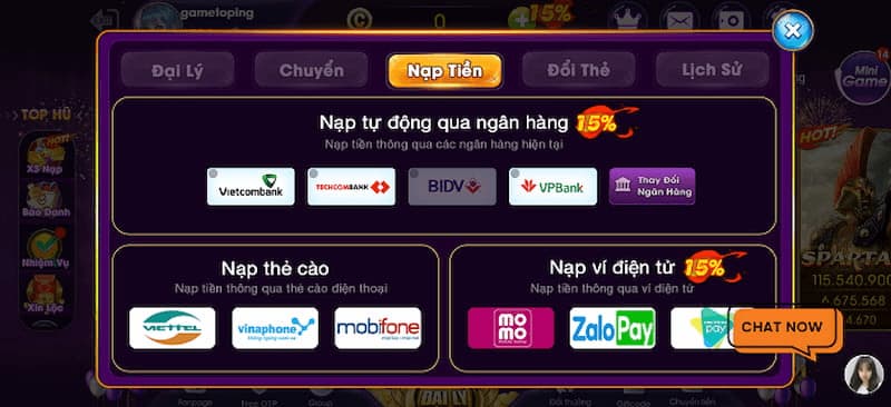 Quy định, lưu ý khi nạp tiền Choangclub